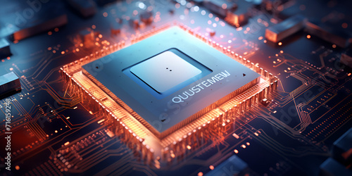 AMD Ryzen Threadripper high performance workstation processor with architecture under technological
 photo
