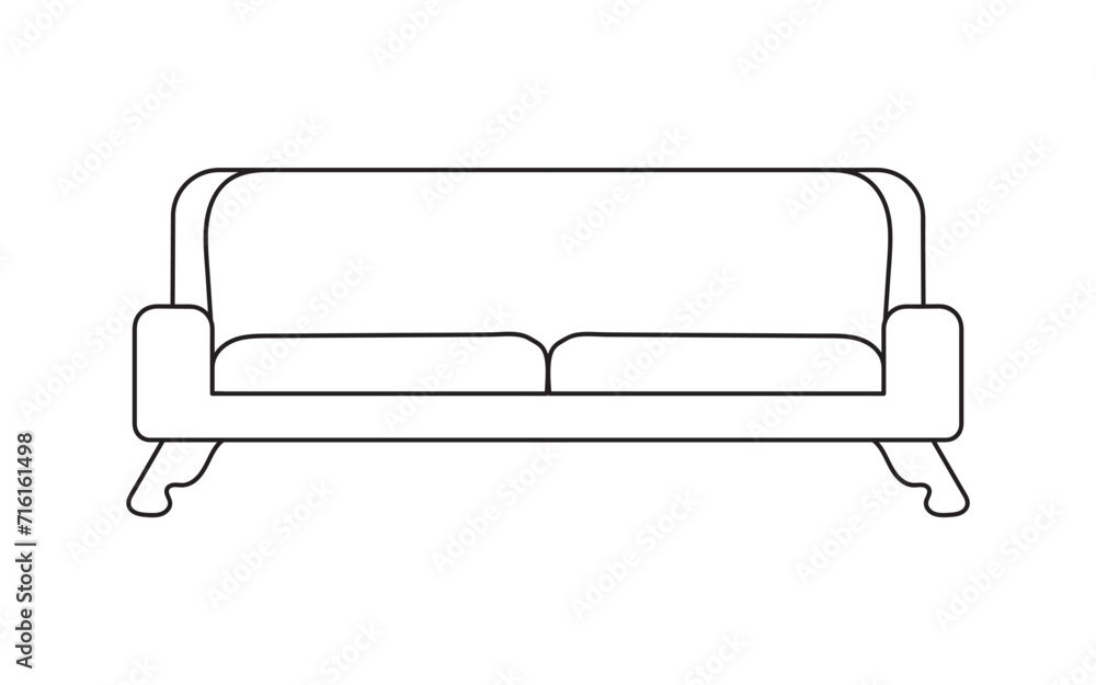Sofa line Icons. Furniture design. Collection of sofa illustration. Modern furniture set isolated on white background. Sofa line Icons. Furniture design. Collection of sofa illustration. Modern furniture set isolated on white background.