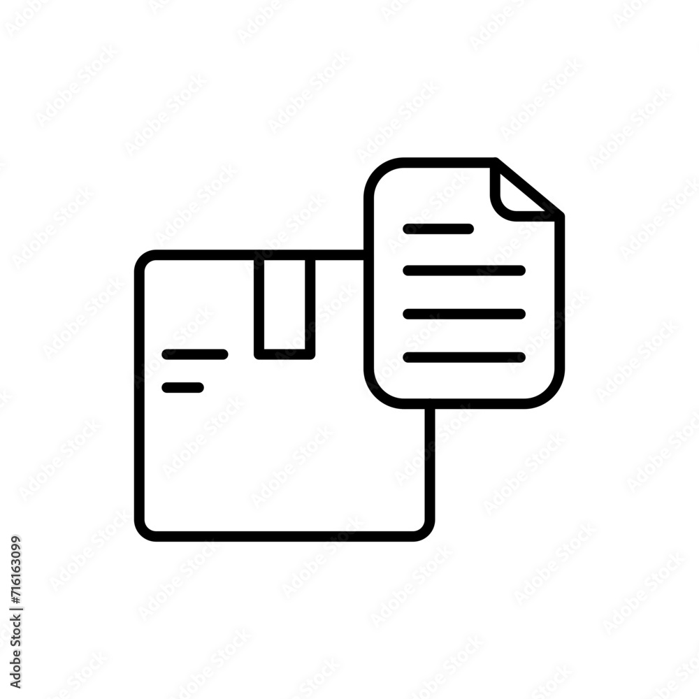 Package file outline icons, minimalist vector illustration ,simple transparent graphic element .Isolated on white background Package file outline icons, minimalist vector illustration ,simple transparent graphic element .Isolated on white background