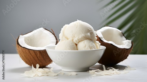 coconut ice cream