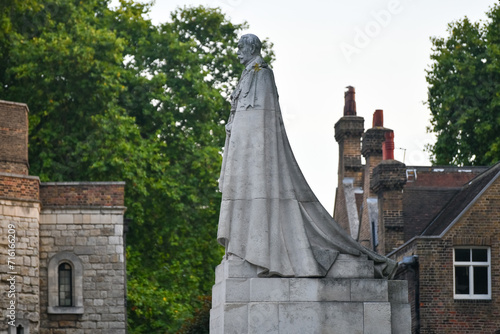 Statue of King George V - London, UK photo