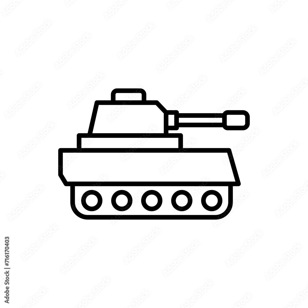 Tank outline icons, weapon minimalist vector illustration ,simple transparent graphic element .Isolated on white background Tank outline icons, weapon minimalist vector illustration ,simple transparent graphic element .Isolated on white background