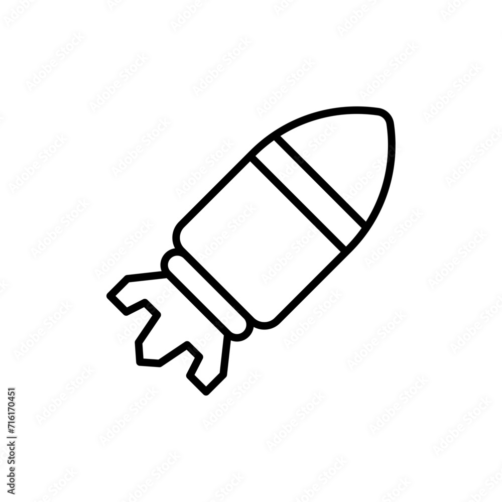 Bomb outline icons, weapon minimalist vector illustration ,simple transparent graphic element .Isolated on white background Bomb outline icons, weapon minimalist vector illustration ,simple transparent graphic element .Isolated on white background