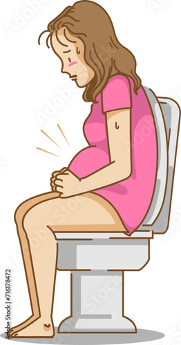 pregnant woman constipated