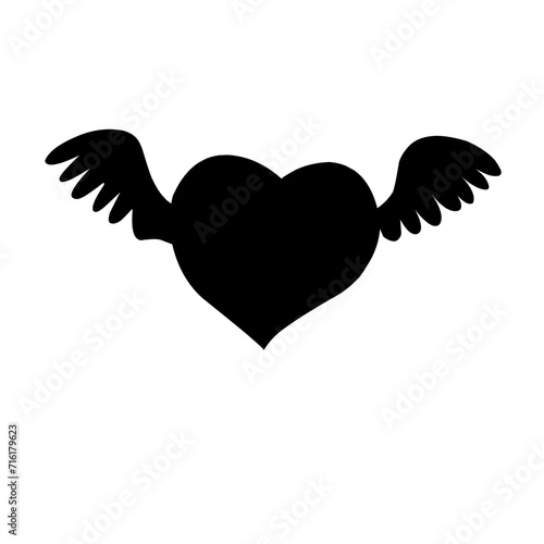 flying heart