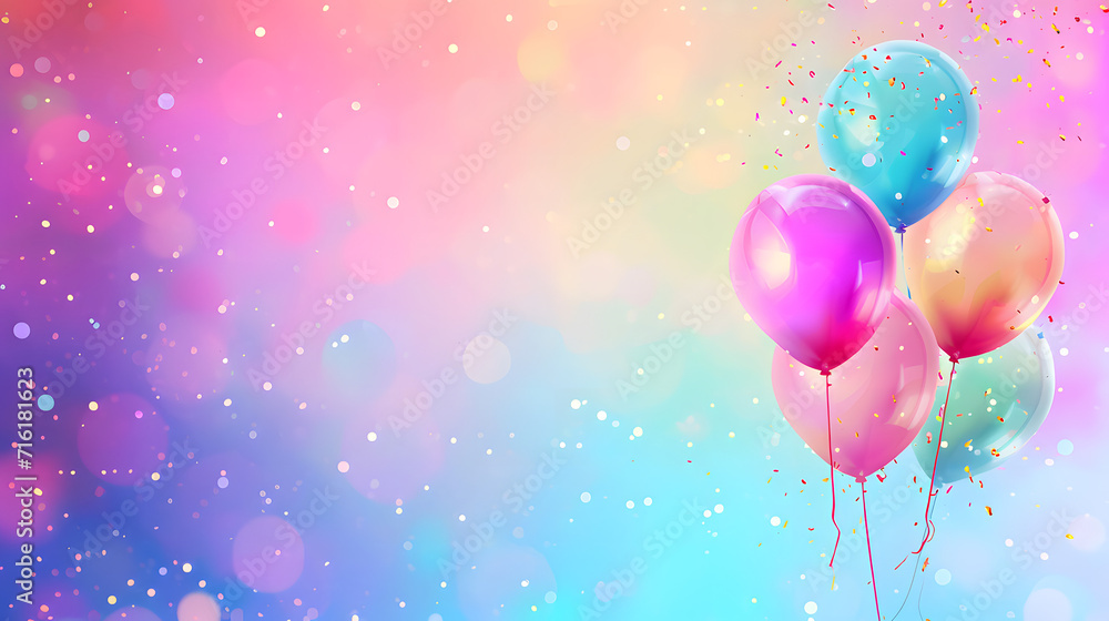 A vibrant cluster of pink and magenta balloons, resembling a heart in the sky, evoking feelings of celebration and joy