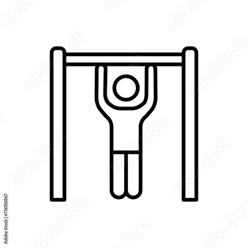 Pull up outline icons, minimalist vector illustration ,simple transparent graphic element .Isolated on white background