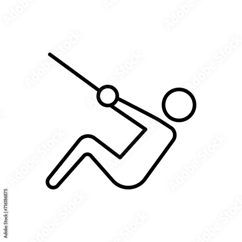 Workout outline icons, minimalist vector illustration ,simple transparent graphic element .Isolated on white background