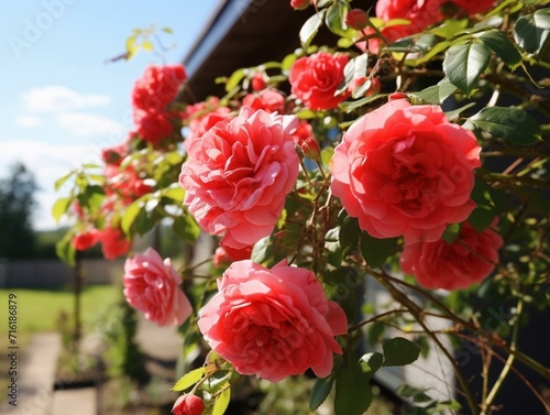 red flowers in garden