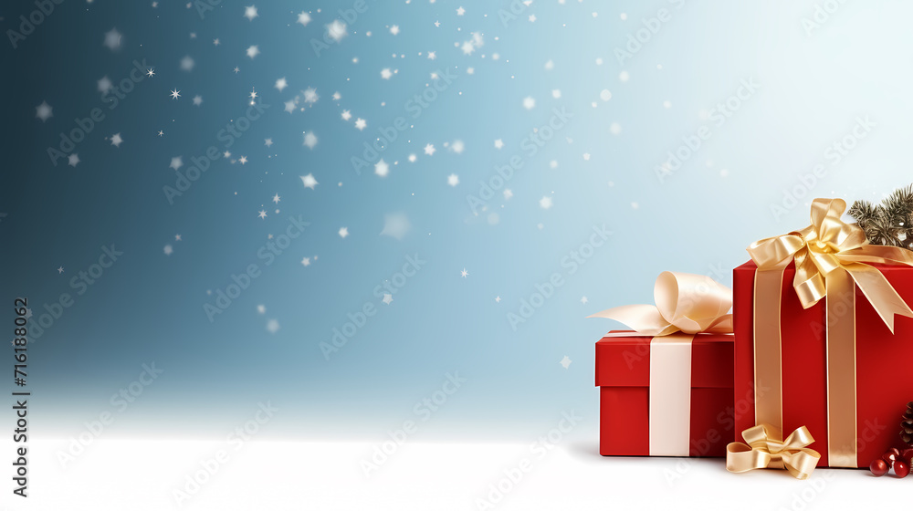 Gift box background with copy space for Christmas gifts, holidays or birthdays Gift box background with copy space for Christmas gifts, holidays or birthdays