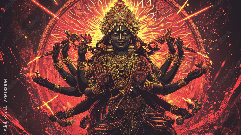 Goddess Kali creative concept Goddess Kali creative concept