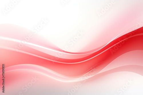 Abstract red wave background. Set of wavy lines in the horizontal plane. Wave made of smoke on white background
