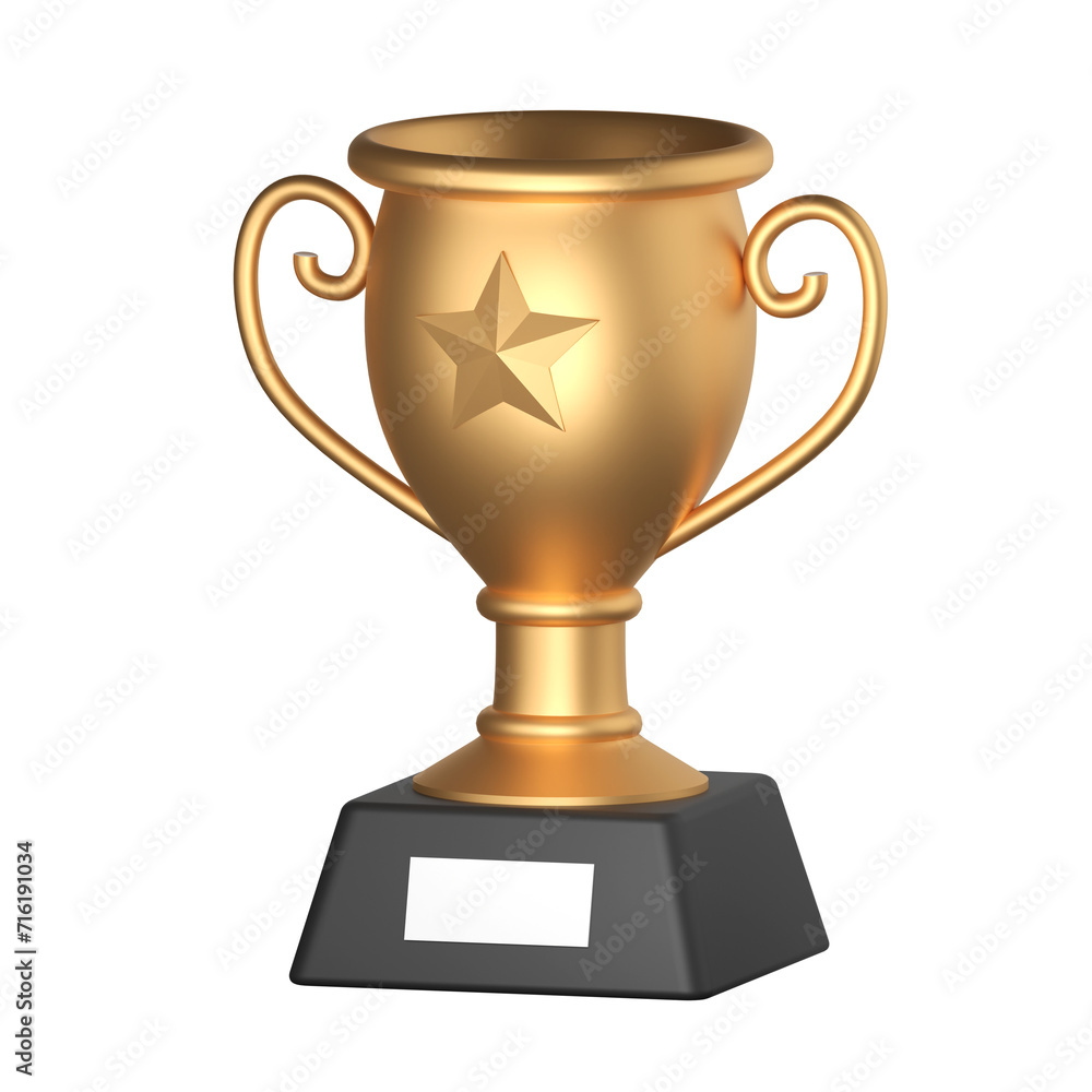 3D Trophy cup icon. Winner Gold Trophy 3D Icon. 3D illustration. 3D Render 3D Trophy cup icon. Winner Gold Trophy 3D Icon. 3D illustration. 3D Render