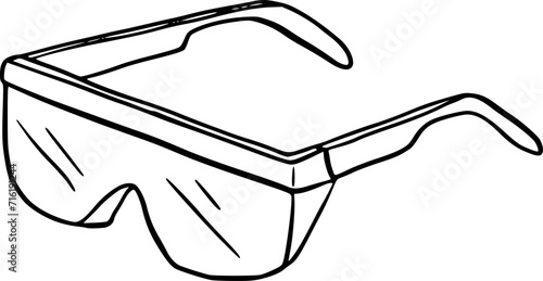 Laboratory Goggles Illustration