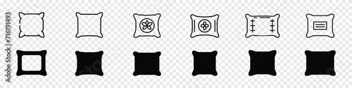 Pillow icon, Pillow Line icon, Pillow thin Line icon , sleep symbol, Pillow Vector icons, Sleeping icon