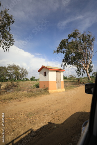 small building roadside, madagascar