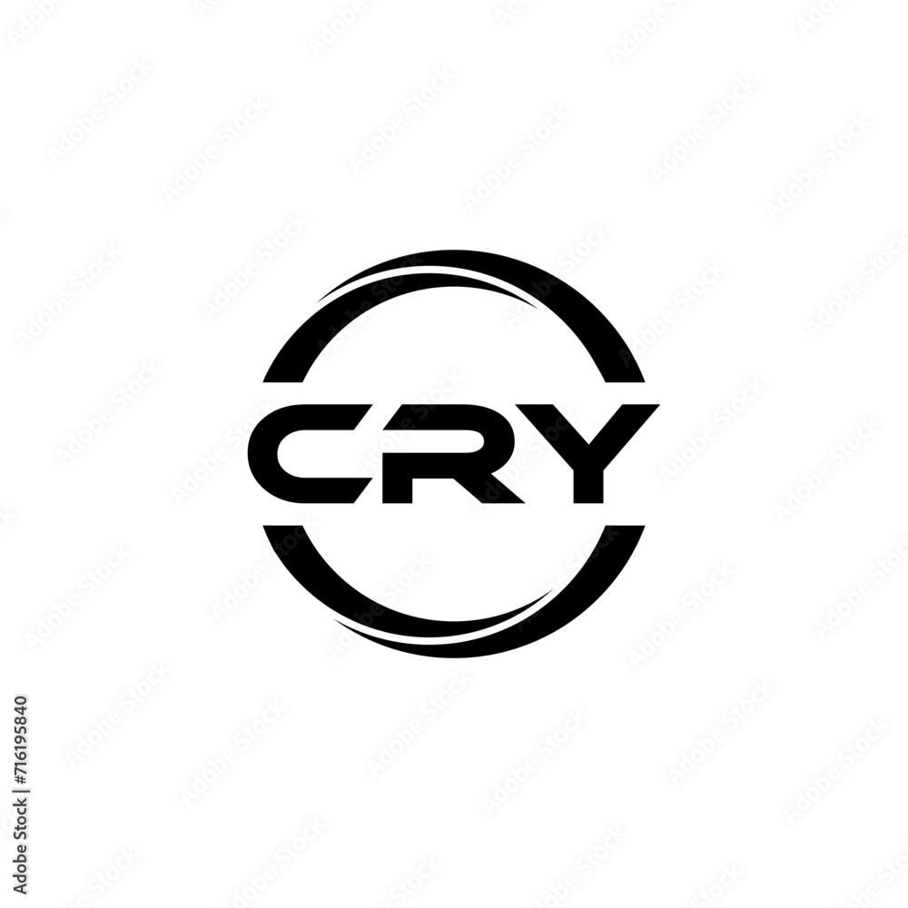 CRY letter logo design with white background in illustrator, cube logo, vector logo, modern alphabet font overlap style. calligraphy designs for logo, Poster, Invitation, etc. CRY letter logo design with white background in illustrator, cube logo, vector logo, modern alphabet font overlap style. calligraphy designs for logo, Poster, Invitation, etc.