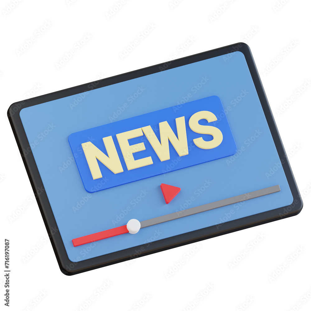 3d web news icon illustration with isolated background 3d web news icon illustration with isolated background