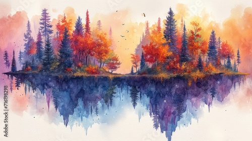 Watercolor creations that transport you to fantastical and surreal landscapes
