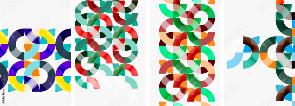 Set of round lines and circles poster backgrounds. Vector illustration For Wallpaper, Banner, Background, Card, Book Illustration, landing page Set of round lines and circles poster backgrounds. Vector illustration For Wallpaper, Banner, Background, Card, Book Illustration, landing page