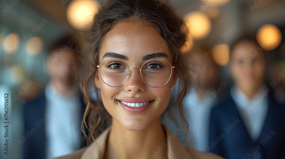 Close-up view of a smiling and confident white male business executive - CEO - Professor - Office worker - blurred background - motivated professional Close-up view of a smiling and confident white male business executive - CEO - Professor - Office worker - blurred background - motivated professional