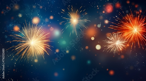 Fireworks background for celebration  holiday celebration concept