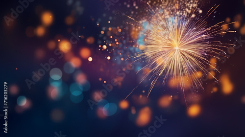 Fireworks background for celebration  holiday celebration concept