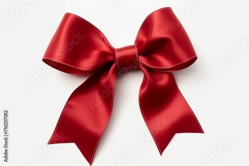 Sleek ribbon bow. Generative AI