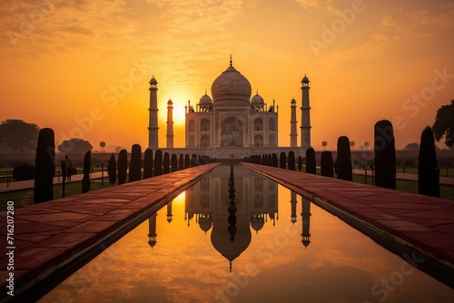 Wallpaper Mural A sunrise over the Taj Mahal in India. Torontodigital.ca