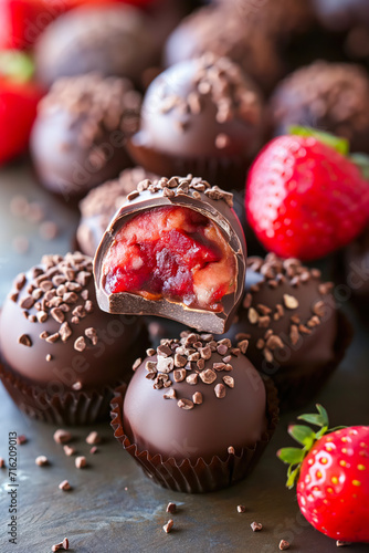 Delicious Strawberry Chocolate Truffles 