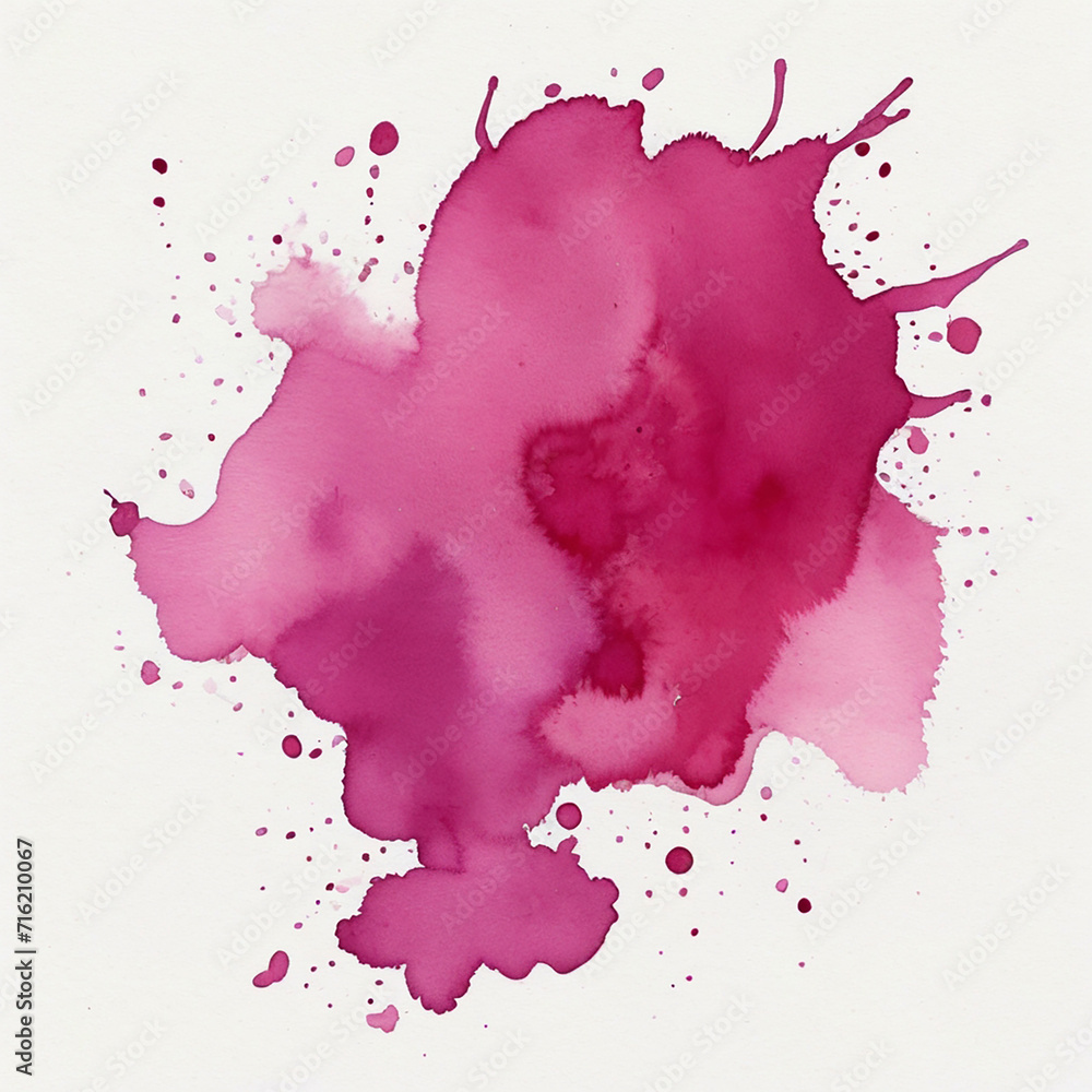 pink watercolor stain