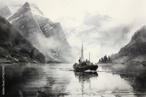 Cruising through the Norwegian fjords. © ToonArt