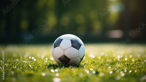 soccer ball on grass © Ahmad
