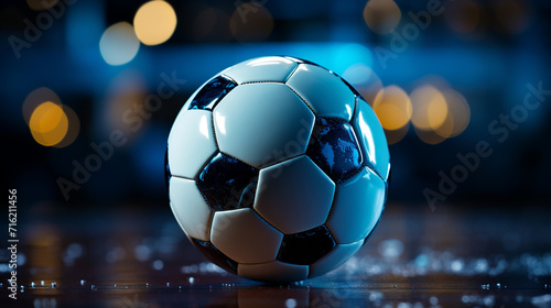 soccer ball on the stadium