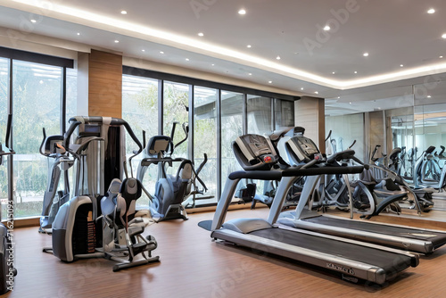Step into fitness excellence at a well-equipped gym, offering a clean and modern environment with state-of-the-art equipment for a transformative workout experience.