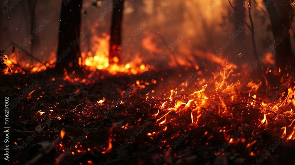 the appearance of a forest fire in dry weather the appearance of a forest fire in dry weather