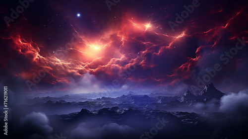 a_3d_fractal_nebula_space__background_banner_with_blank