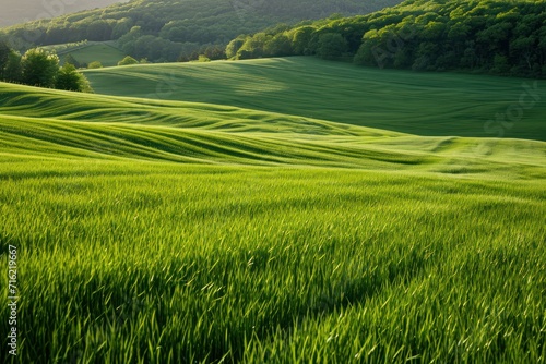 a Large grass field