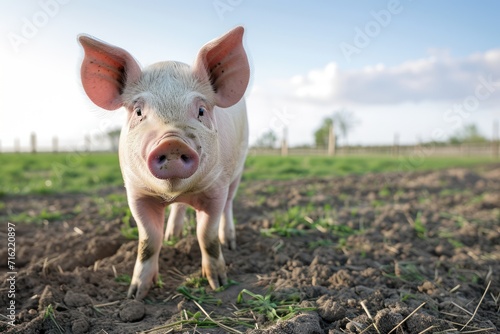 a pig on a farm © Muh