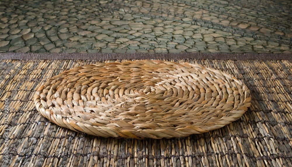 bread with sesame, Luxury Rattan Place Mat(c) in background 