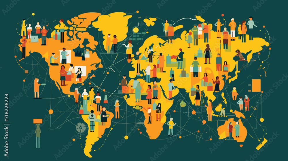 World wide business concept image. Vector illustration. World wide business concept image. Vector illustration.