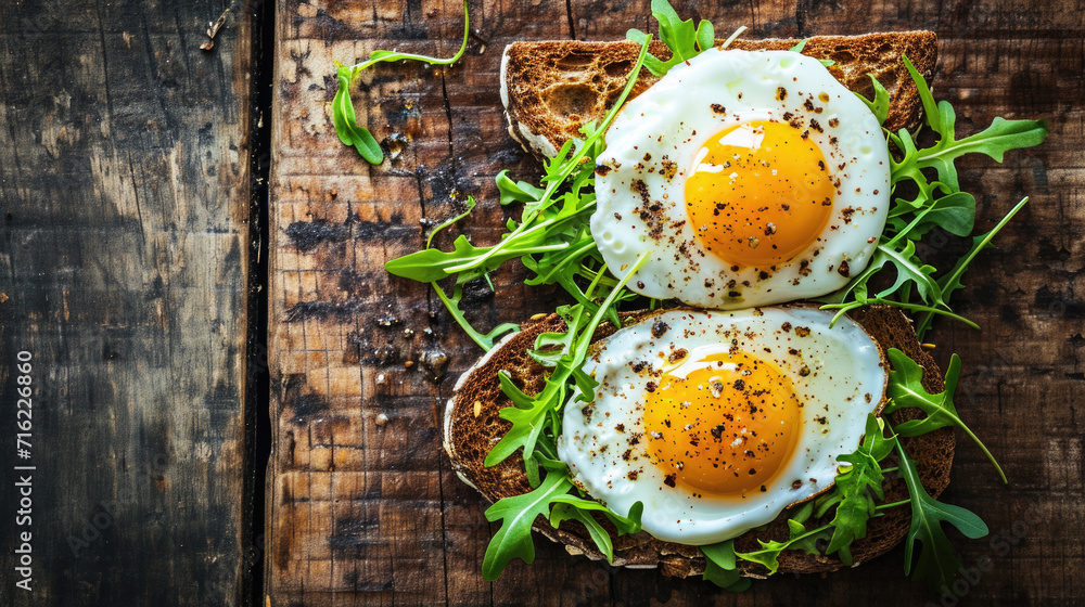 Fried Eggs on Bread Fried Eggs on Bread