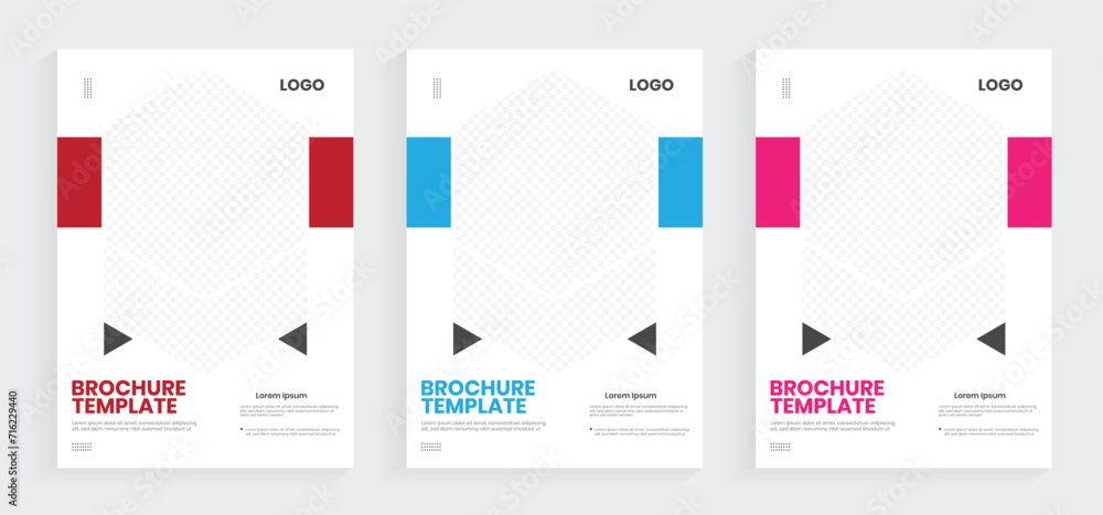 A4 annual report book cover design. Corporate brochure cover page or company profile layout. One-fold flyer, booklet, or handbook design. A4 annual report book cover design. Corporate brochure cover page or company profile layout. One-fold flyer, booklet, or handbook design.