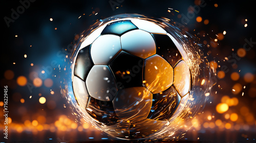 soccer ball on fire