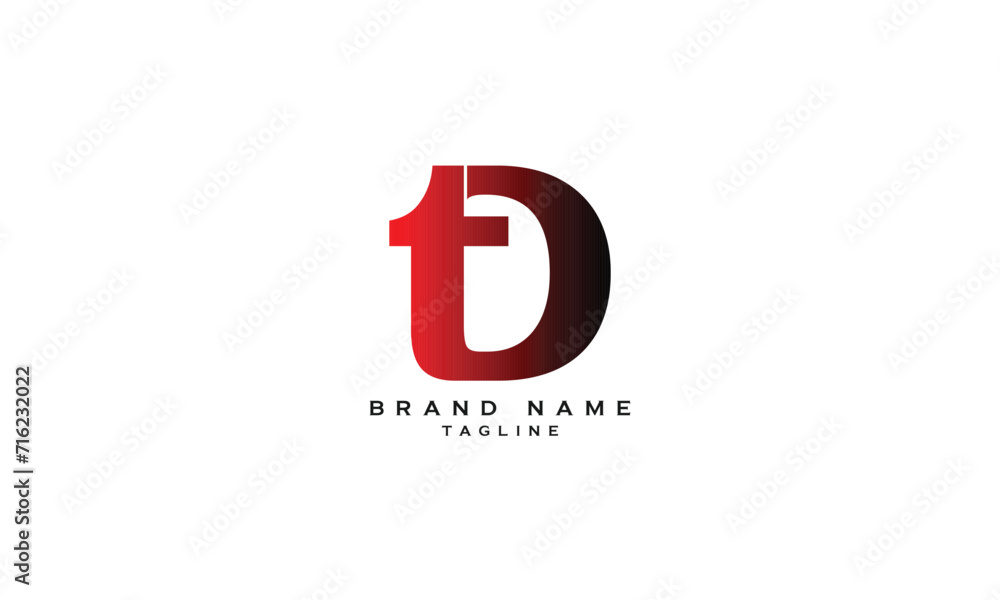 TD, DT, Abstract initial monogram letter alphabet logo design TD, DT, Abstract initial monogram letter alphabet logo design