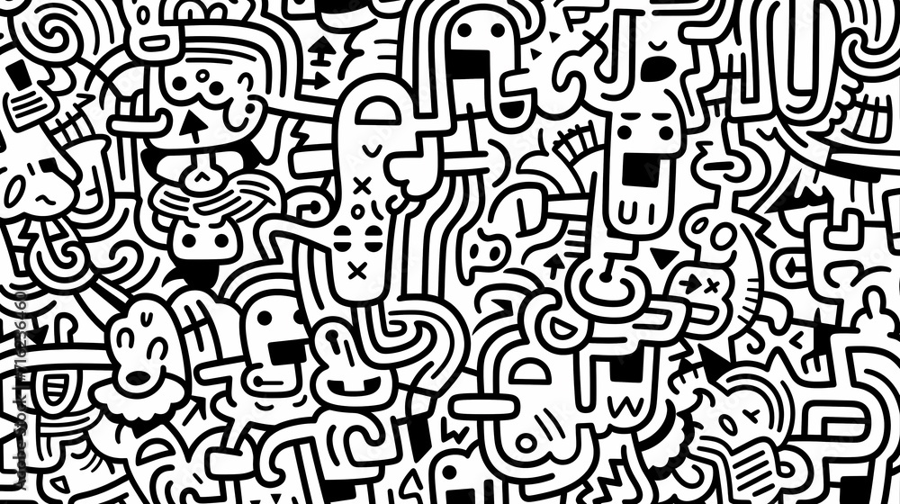 Cute graffiti art abstract background poster web page PPT, art background Cute graffiti art abstract background poster web page PPT, art background