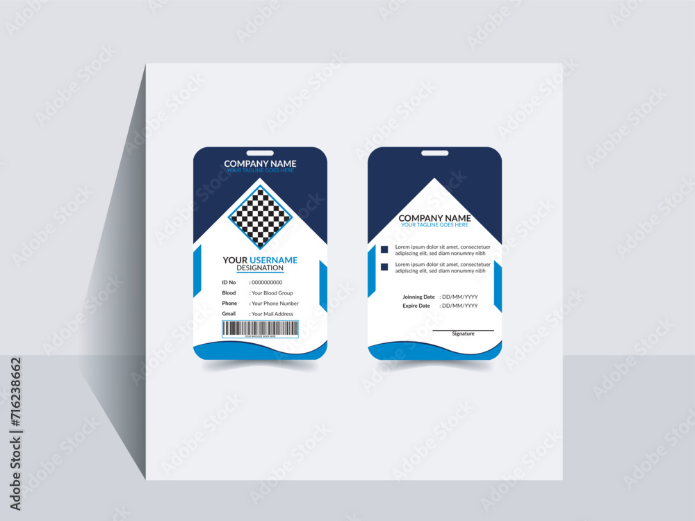 Obraz premium Commercial Abstract Id Card Design. And Personal use.