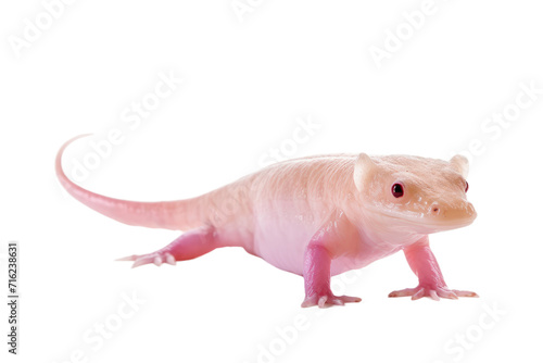 Cute Axolotl Isolated On Transparent Background