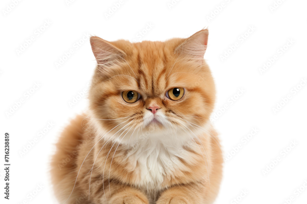Beauty in a Cat Isolated On Transparent Background