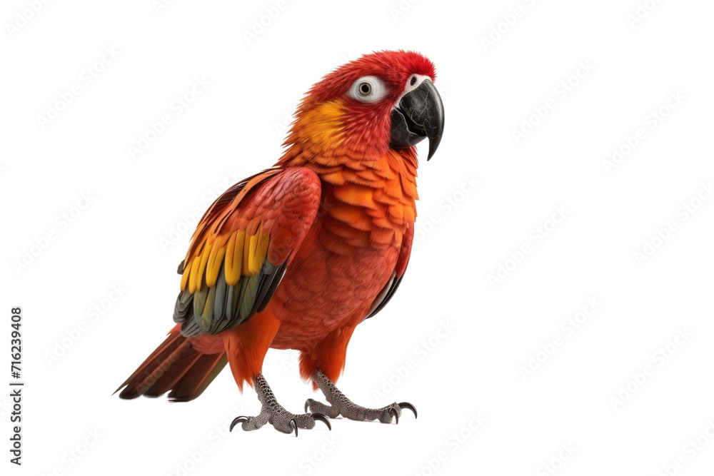 Kaka Parrot Beauty Isolated On Transparent Background